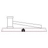 CRY047 - 13 7/8" x 4 1/4" Crystal Gavel on Black Base Thumbnail