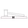 CRY047 - 13 7/8" x 4 1/4" Crystal Gavel on Black Base Thumbnail