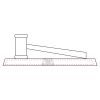 CRY047 - 13 7/8" x 4 1/4" Crystal Gavel on Black Base Thumbnail