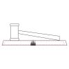 CRY047 - 13 7/8" x 4 1/4" Crystal Gavel on Black Base Thumbnail
