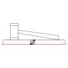 CRY047 - 13 7/8" x 4 1/4" Crystal Gavel on Black Base Thumbnail