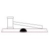 CRY047 - 13 7/8" x 4 1/4" Crystal Gavel on Black Base Thumbnail