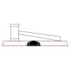 CRY047 - 13 7/8" x 4 1/4" Crystal Gavel on Black Base Thumbnail