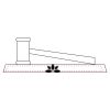 CRY047 - 13 7/8" x 4 1/4" Crystal Gavel on Black Base Thumbnail