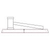 CRY047 - 13 7/8" x 4 1/4" Crystal Gavel on Black Base Thumbnail