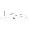 CRY047 - 13 7/8" x 4 1/4" Crystal Gavel on Black Base Thumbnail
