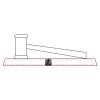 CRY047 - 13 7/8" x 4 1/4" Crystal Gavel on Black Base Thumbnail