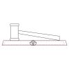 CRY047 - 13 7/8" x 4 1/4" Crystal Gavel on Black Base Thumbnail