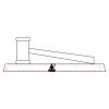 CRY047 - 13 7/8" x 4 1/4" Crystal Gavel on Black Base Thumbnail