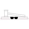 CRY047 - 13 7/8" x 4 1/4" Crystal Gavel on Black Base Thumbnail