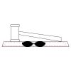 CRY047 - 13 7/8" x 4 1/4" Crystal Gavel on Black Base Thumbnail