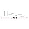 CRY047 - 13 7/8" x 4 1/4" Crystal Gavel on Black Base Thumbnail