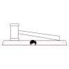 CRY047 - 13 7/8" x 4 1/4" Crystal Gavel on Black Base Thumbnail