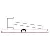 CRY047 - 13 7/8" x 4 1/4" Crystal Gavel on Black Base Thumbnail