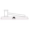 CRY047 - 13 7/8" x 4 1/4" Crystal Gavel on Black Base Thumbnail