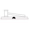 CRY047 - 13 7/8" x 4 1/4" Crystal Gavel on Black Base Thumbnail