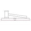 CRY047 - 13 7/8" x 4 1/4" Crystal Gavel on Black Base Thumbnail