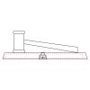 CRY047 - 13 7/8" x 4 1/4" Crystal Gavel on Black Base Thumbnail