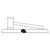 CRY047 - 13 7/8" x 4 1/4" Crystal Gavel on Black Base Thumbnail