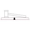 CRY047 - 13 7/8" x 4 1/4" Crystal Gavel on Black Base Thumbnail