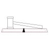 CRY047 - 13 7/8" x 4 1/4" Crystal Gavel on Black Base Thumbnail
