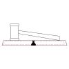 CRY047 - 13 7/8" x 4 1/4" Crystal Gavel on Black Base Thumbnail