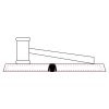CRY047 - 13 7/8" x 4 1/4" Crystal Gavel on Black Base Thumbnail