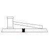 CRY047 - 13 7/8" x 4 1/4" Crystal Gavel on Black Base Thumbnail