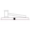 CRY047 - 13 7/8" x 4 1/4" Crystal Gavel on Black Base Thumbnail