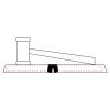 CRY047 - 13 7/8" x 4 1/4" Crystal Gavel on Black Base Thumbnail