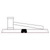 CRY047 - 13 7/8" x 4 1/4" Crystal Gavel on Black Base Thumbnail