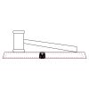 CRY047 - 13 7/8" x 4 1/4" Crystal Gavel on Black Base Thumbnail