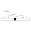 CRY047 - 13 7/8" x 4 1/4" Crystal Gavel on Black Base Thumbnail
