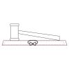 CRY047 - 13 7/8" x 4 1/4" Crystal Gavel on Black Base Thumbnail