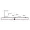 CRY047 - 13 7/8" x 4 1/4" Crystal Gavel on Black Base Thumbnail