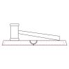 CRY047 - 13 7/8" x 4 1/4" Crystal Gavel on Black Base Thumbnail