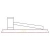 CRY047 - 13 7/8" x 4 1/4" Crystal Gavel on Black Base Thumbnail