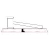 CRY047 - 13 7/8" x 4 1/4" Crystal Gavel on Black Base Thumbnail