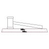 CRY047 - 13 7/8" x 4 1/4" Crystal Gavel on Black Base Thumbnail