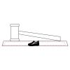 CRY047 - 13 7/8" x 4 1/4" Crystal Gavel on Black Base Thumbnail