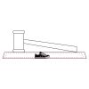 CRY047 - 13 7/8" x 4 1/4" Crystal Gavel on Black Base Thumbnail