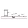 CRY047 - 13 7/8" x 4 1/4" Crystal Gavel on Black Base Thumbnail