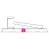 CRY047 - 13 7/8" x 4 1/4" Crystal Gavel on Black Base Thumbnail