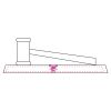 CRY047 - 13 7/8" x 4 1/4" Crystal Gavel on Black Base Thumbnail