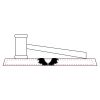CRY047 - 13 7/8" x 4 1/4" Crystal Gavel on Black Base Thumbnail