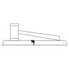 CRY047 - 13 7/8" x 4 1/4" Crystal Gavel on Black Base Thumbnail