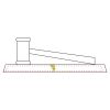 CRY047 - 13 7/8" x 4 1/4" Crystal Gavel on Black Base Thumbnail