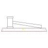 CRY047 - 13 7/8" x 4 1/4" Crystal Gavel on Black Base Thumbnail