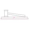 CRY047 - 13 7/8" x 4 1/4" Crystal Gavel on Black Base Thumbnail