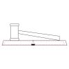 CRY047 - 13 7/8" x 4 1/4" Crystal Gavel on Black Base Thumbnail